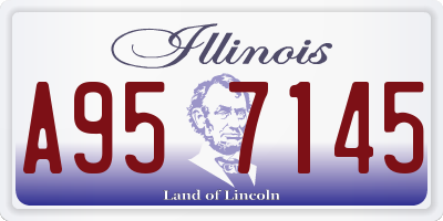 IL license plate A957145