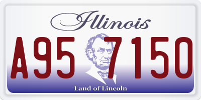 IL license plate A957150