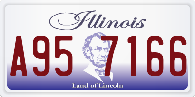 IL license plate A957166