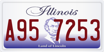 IL license plate A957253