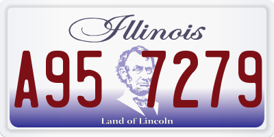 IL license plate A957279