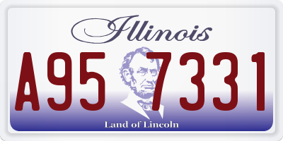 IL license plate A957331