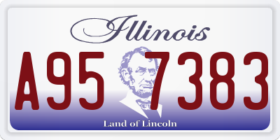 IL license plate A957383