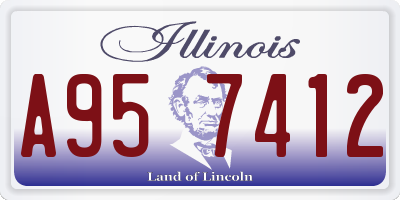 IL license plate A957412
