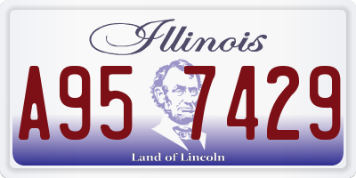 IL license plate A957429