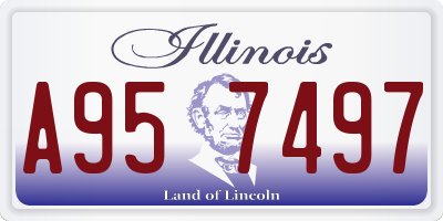IL license plate A957497
