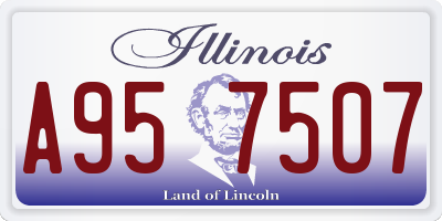 IL license plate A957507