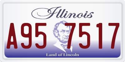 IL license plate A957517