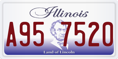IL license plate A957520