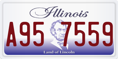 IL license plate A957559