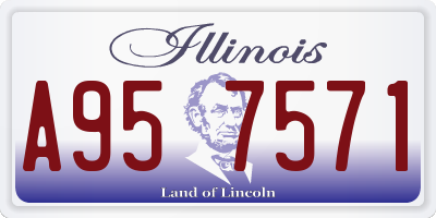 IL license plate A957571