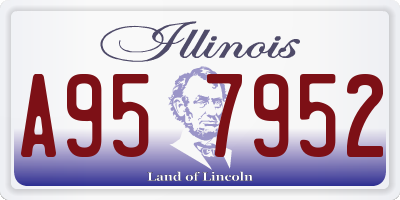 IL license plate A957952
