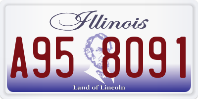 IL license plate A958091