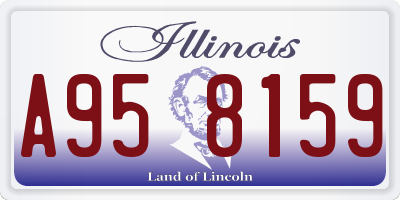 IL license plate A958159