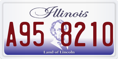 IL license plate A958210