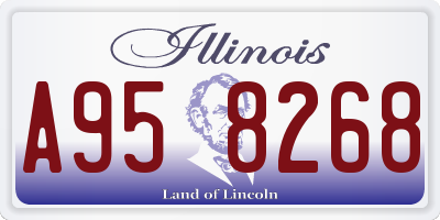IL license plate A958268