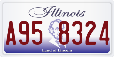 IL license plate A958324