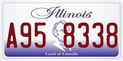 IL license plate A958338