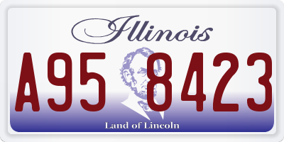 IL license plate A958423