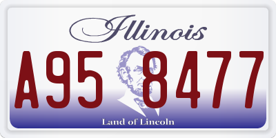 IL license plate A958477