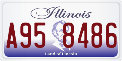 IL license plate A958486