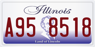 IL license plate A958518