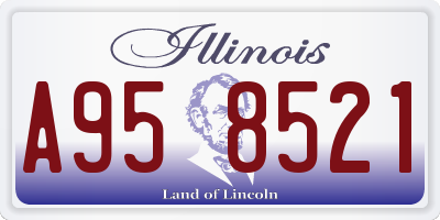 IL license plate A958521
