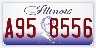 IL license plate A958556