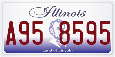 IL license plate A958595