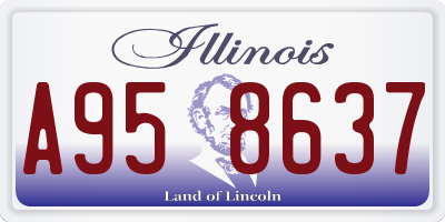 IL license plate A958637