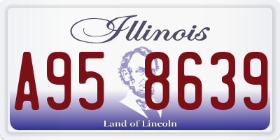 IL license plate A958639