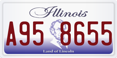 IL license plate A958655