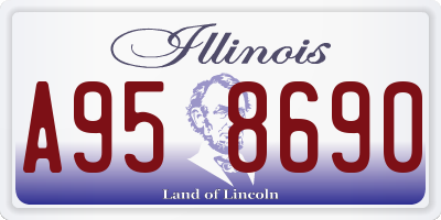 IL license plate A958690