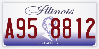 IL license plate A958812