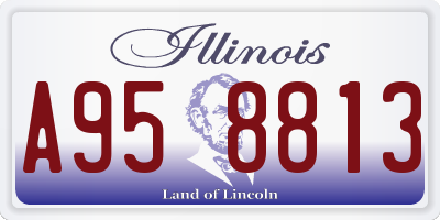 IL license plate A958813