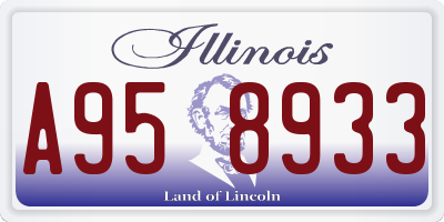 IL license plate A958933