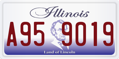 IL license plate A959019