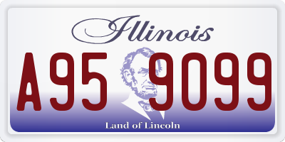 IL license plate A959099