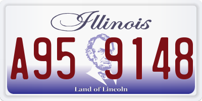 IL license plate A959148