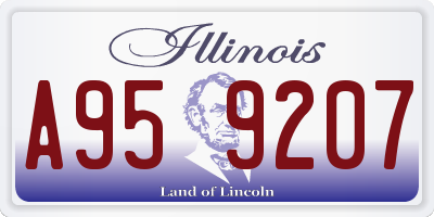 IL license plate A959207