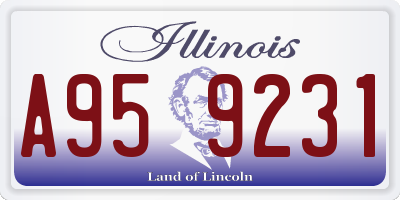 IL license plate A959231