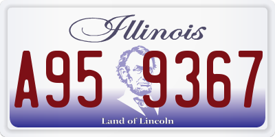 IL license plate A959367