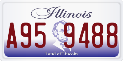 IL license plate A959488