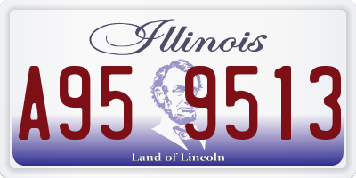 IL license plate A959513