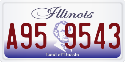 IL license plate A959543