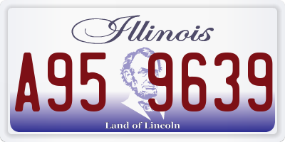IL license plate A959639