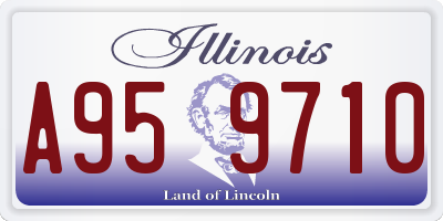 IL license plate A959710