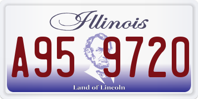 IL license plate A959720