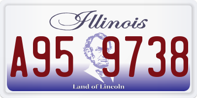 IL license plate A959738