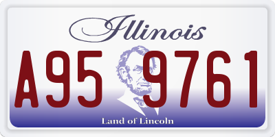 IL license plate A959761